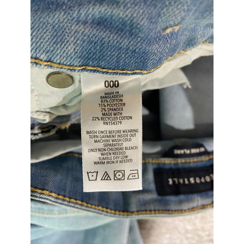 Aeropostale Mid Rise Flare Jeans Indie Light Wash Blue Denim 000 LXSFBA195 - Picture 7 of 10